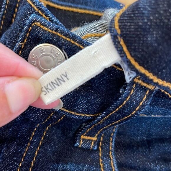 Rag & Bone Cate Mid-Rise Skinny Ankle Jeans Size 25 Kensington Wash $195 - Picture 8 of 13